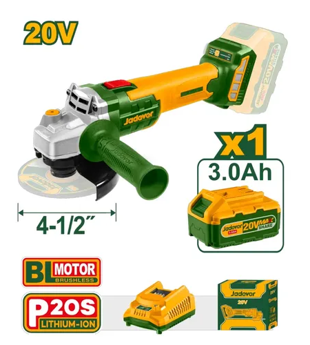 AMOLADORA 20 V CON BATERIA 950W - JADEVER - Imagen 2